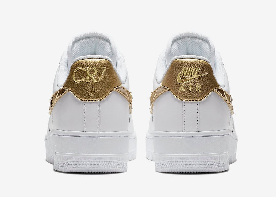 Nike Air Force 1 Low CR7 Cristiano Ronaldo Gold Patchwork AQ0666-100