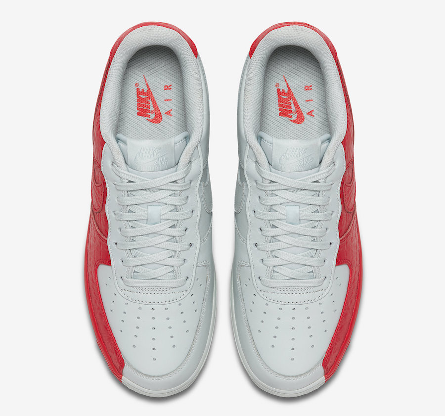 air force ones white red