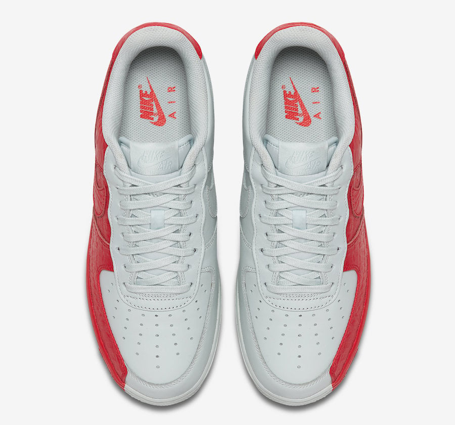 air force ones white red