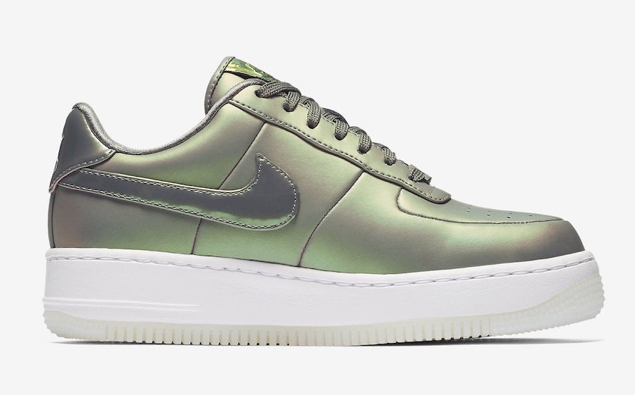 Nike Air Force 1 Upstep Shine Dark Stucco White AA3964-001