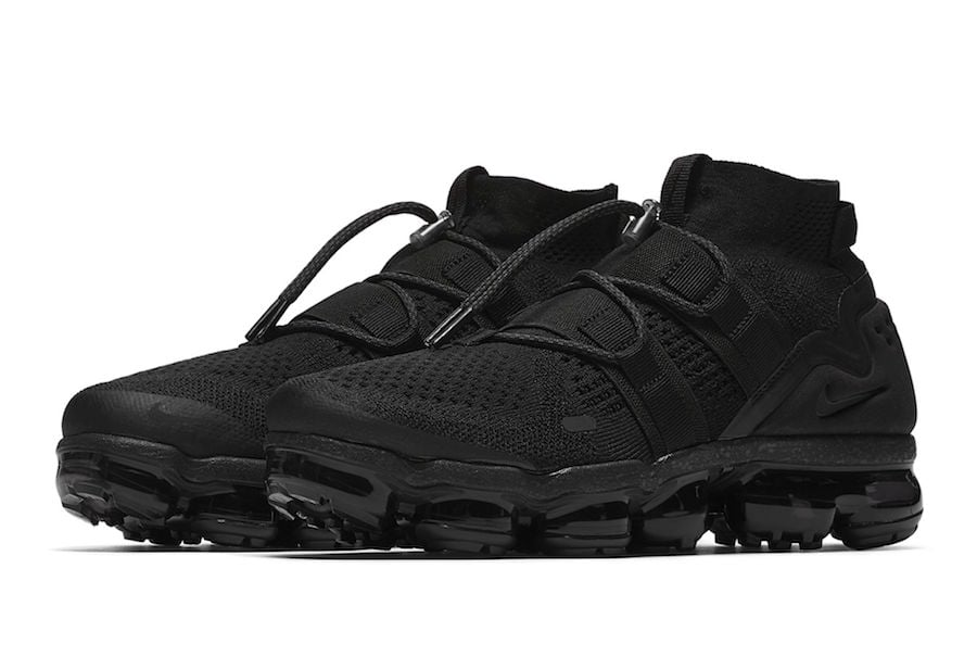 The Nike Air VaporMax Flyknit Utility ‘Triple Black’ is Releasing Again in April