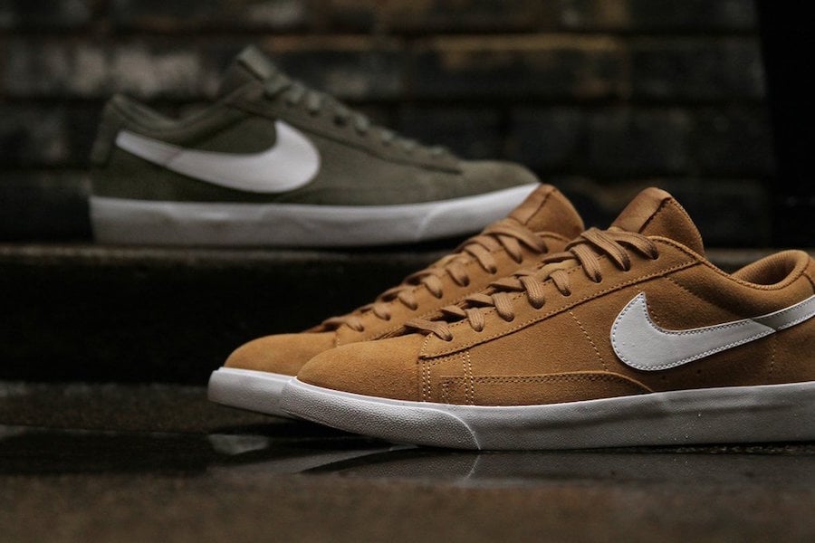 Nike Blazer Low Olive Elemental Gold