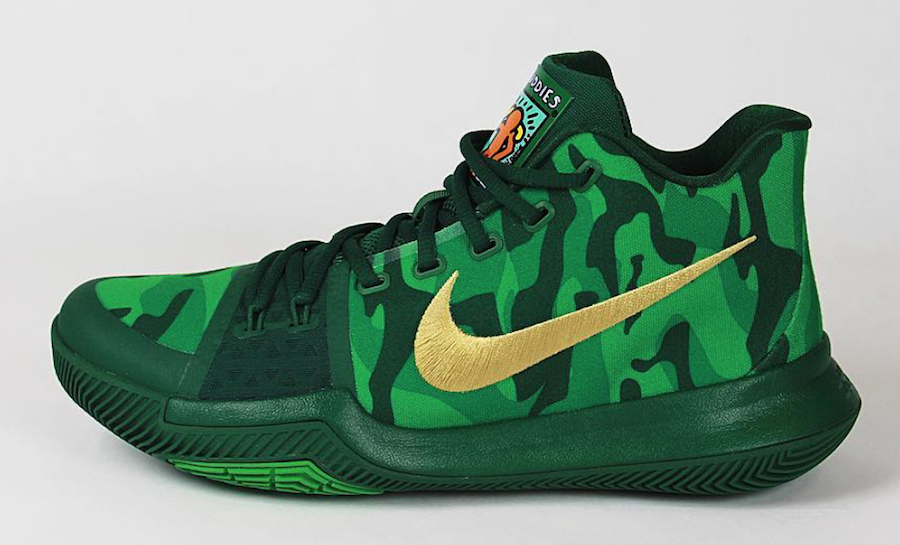 Nike Kyrie 3 Green Camo Best Buddies