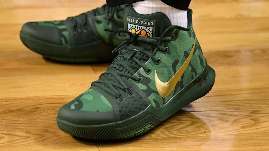 Nike Kyrie 3 ‘Green Camo’ PE Pays Tribute to Best Buddies