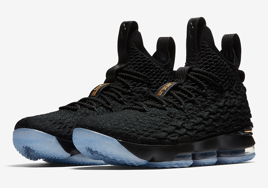 Nike LeBron 15 Black Metallic Gold 897648-006