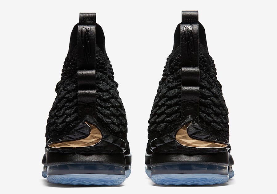 nike lebron 15 black gold