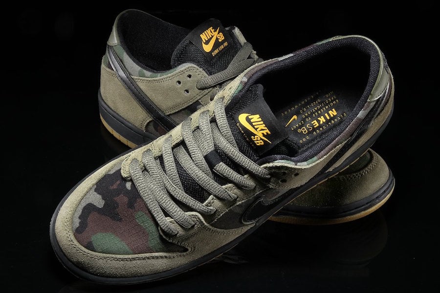 Nike SB Dunk Low Camo Olive 854866-209