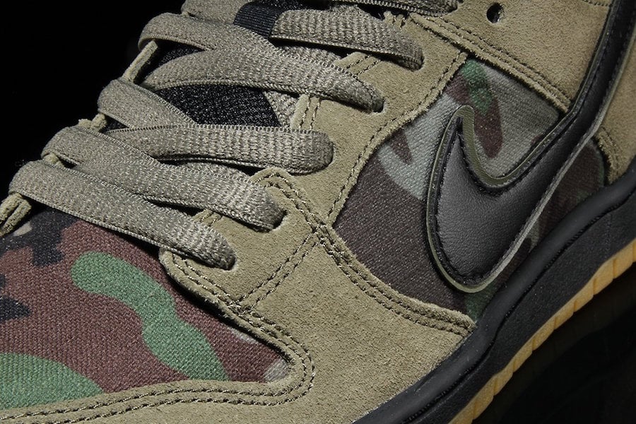 Nike SB Dunk Low Camo Olive 854866-209