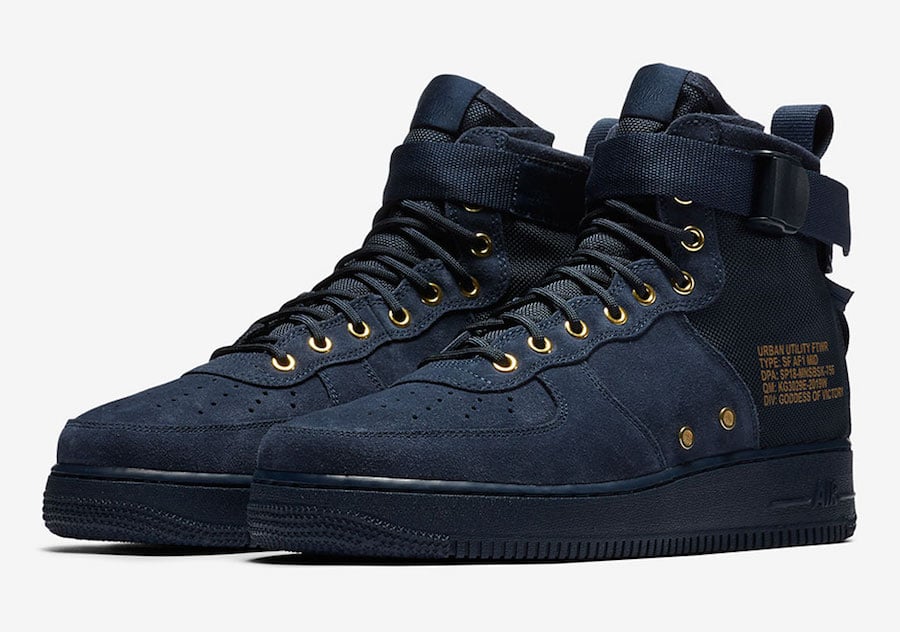 Nike SF-AF1 Mid Obsidian Suede 917753 