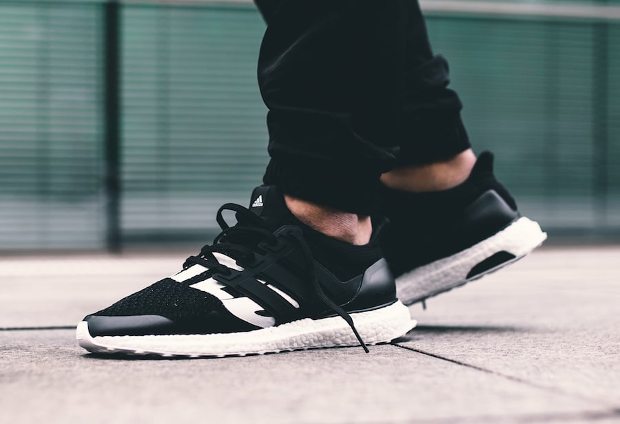 Undefeated adidas Ultra Boost Black B22480 On Feet