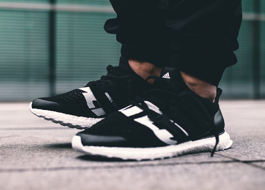 Undefeated adidas Ultra Boost Black B22480 On Feet