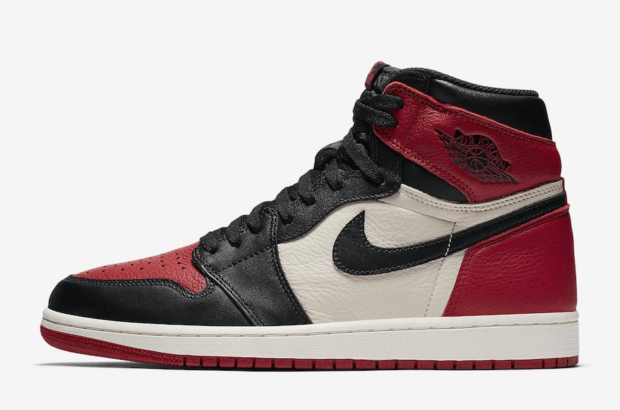 Air Jordan 1 Retro High OG Bred Toe 555088-610