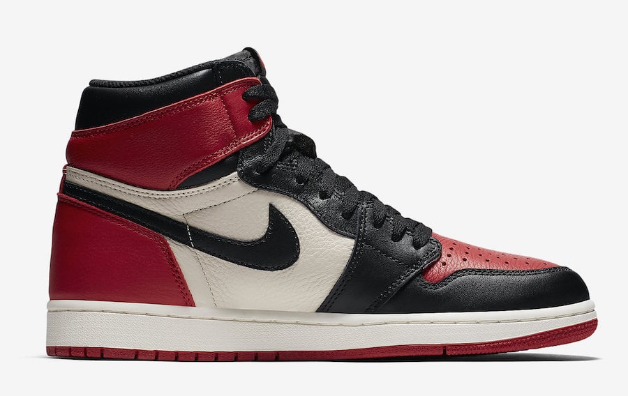 jordan 1 bred toe retail price