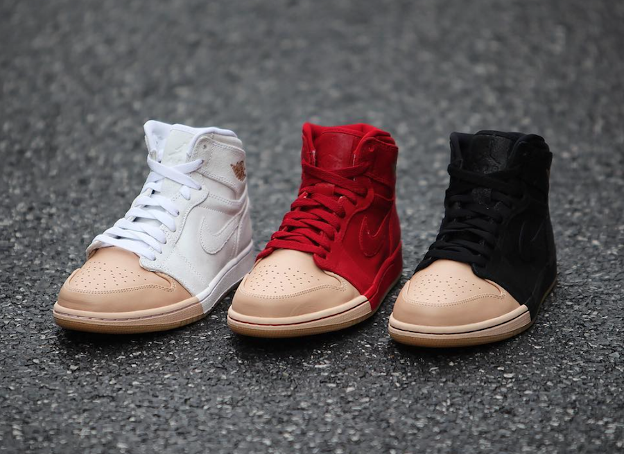 Air Jordan 1 Tan Dipped Toe Pack 