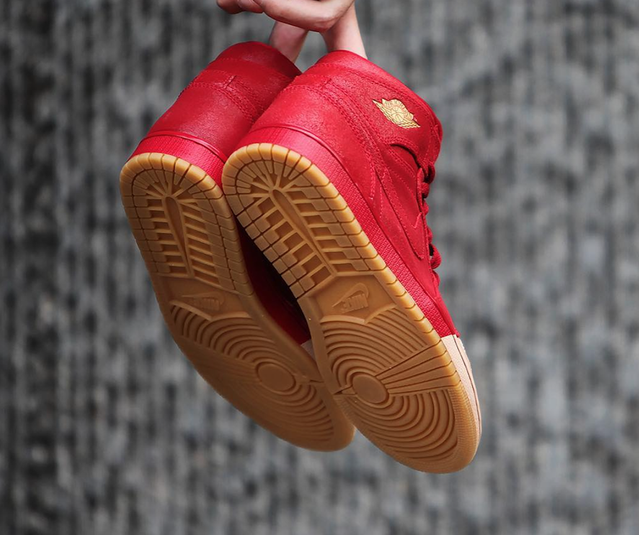 red and tan jordans