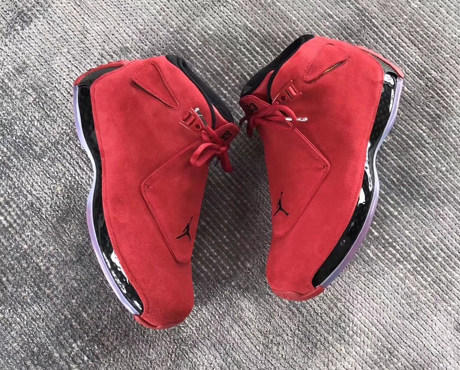 Air Jordan 18 Toro Ragging Bull Red Suede AA24R94-601 Release Date