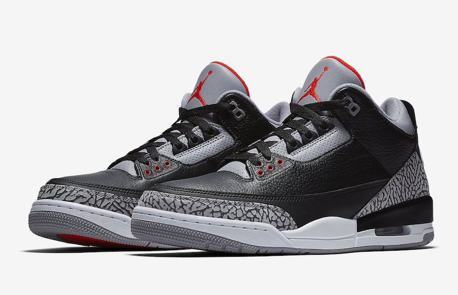 Air Jordan 3 Black Cement 2018 Retro 854262-001 Release Info