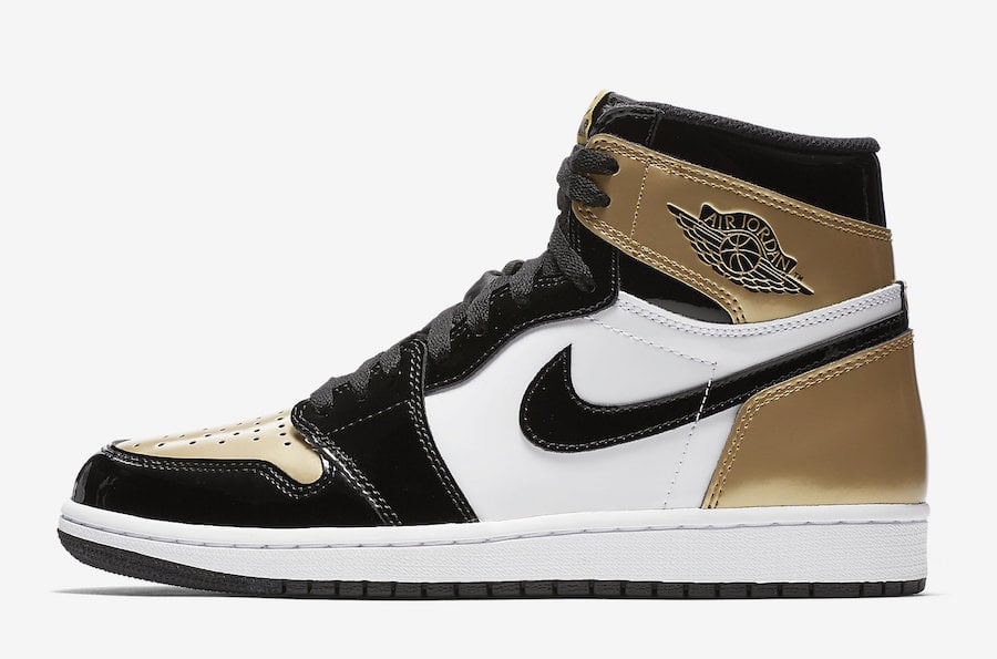 gold air jordans 1