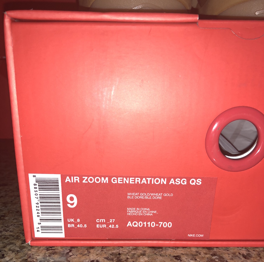 Nike Air Zoom Generation Wheat AQ0110-700 2018