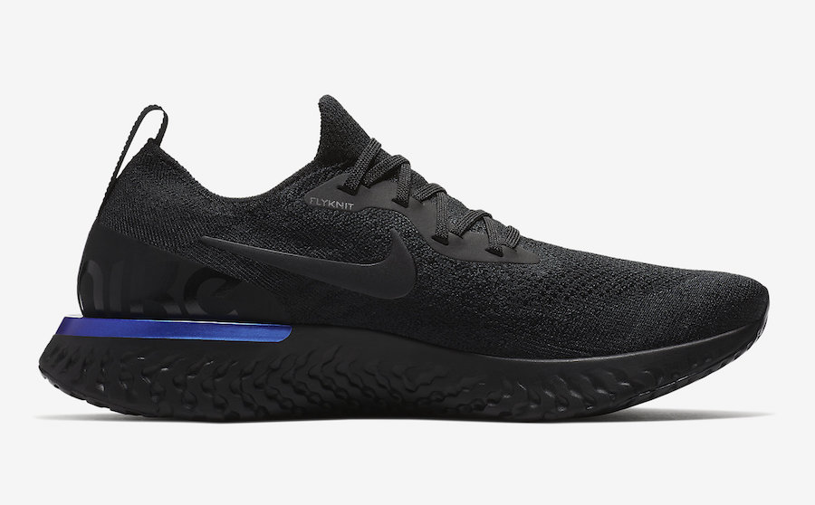 Nike Epic React Flyknit Black Racer Blue AQ0067-004