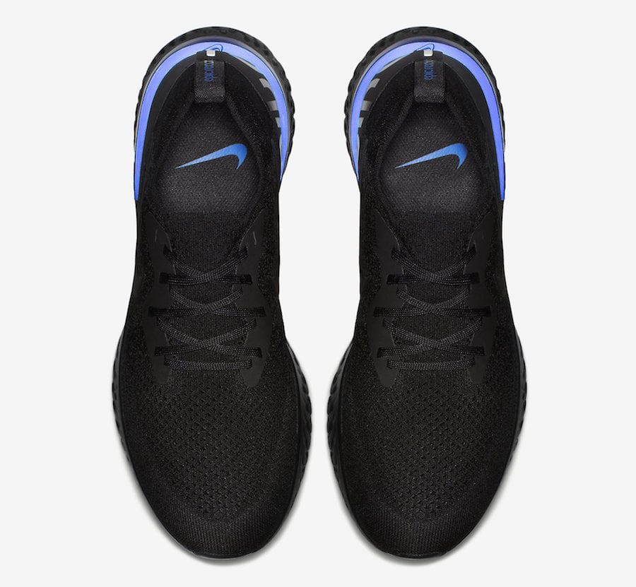 Nike Epic React Flyknit Black Racer Blue AQ0067-004