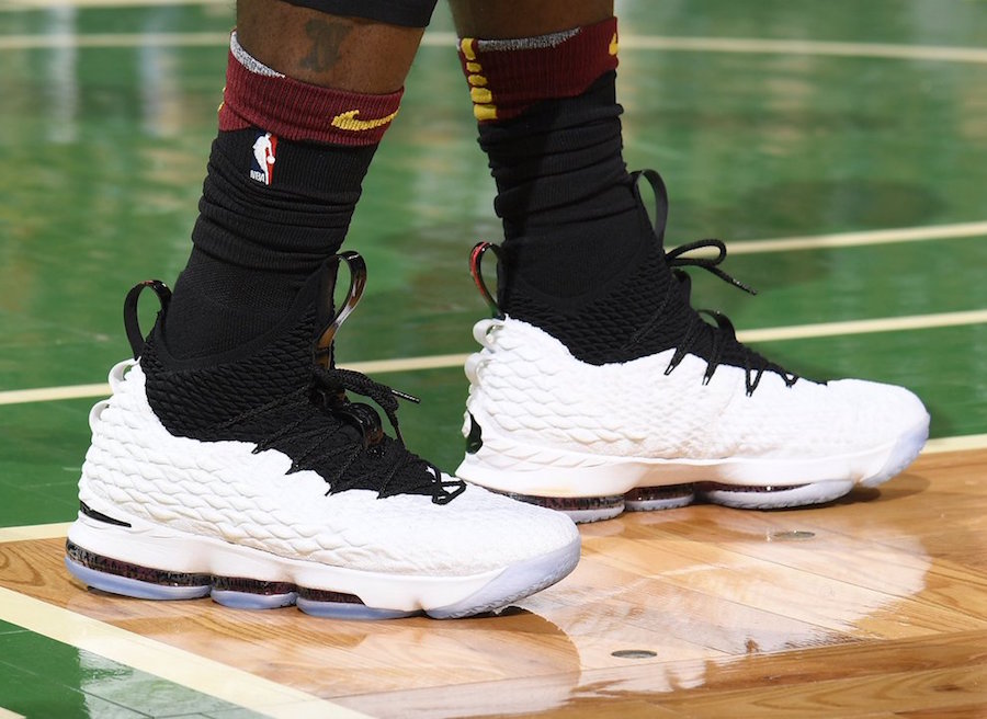 lebron james wearing lebron 15