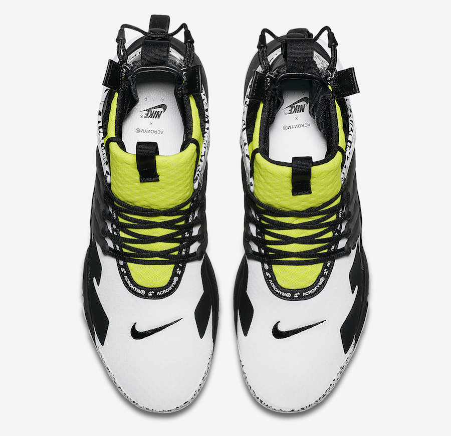 Acronym Nike Air Presto Mid Dynamic Yellow AH7832-100 Release Date Info