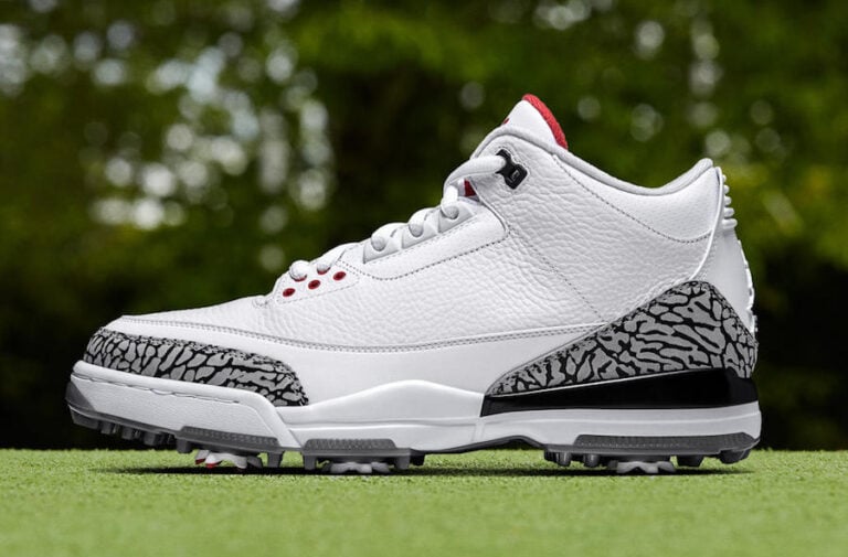 Air Jordan 3 Golf Shoes White Cement Bronze | SneakerFiles
