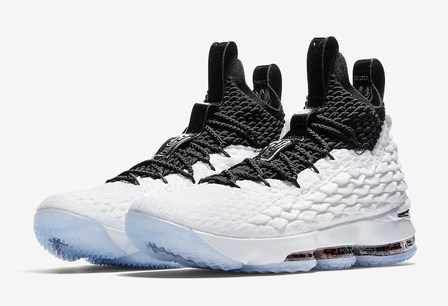 Graffiti Nike LeBron 15 White Black