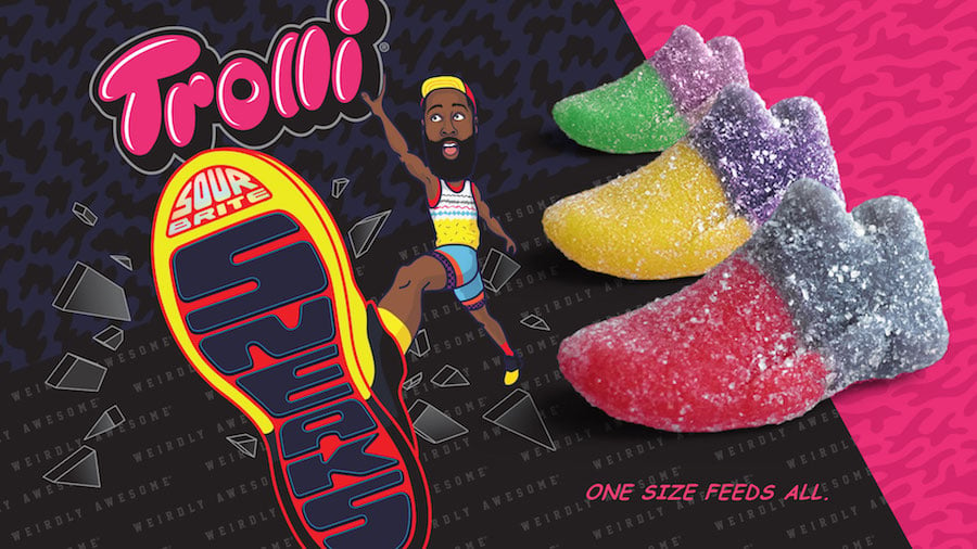 James Harden Trolli Sour Brite Sneaks Candy