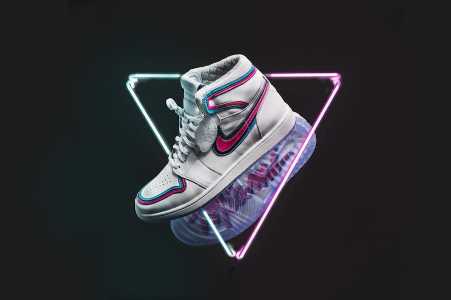 Miami Heat The Shoe Surgeon Air Jordan 1 Miami Vice Custom