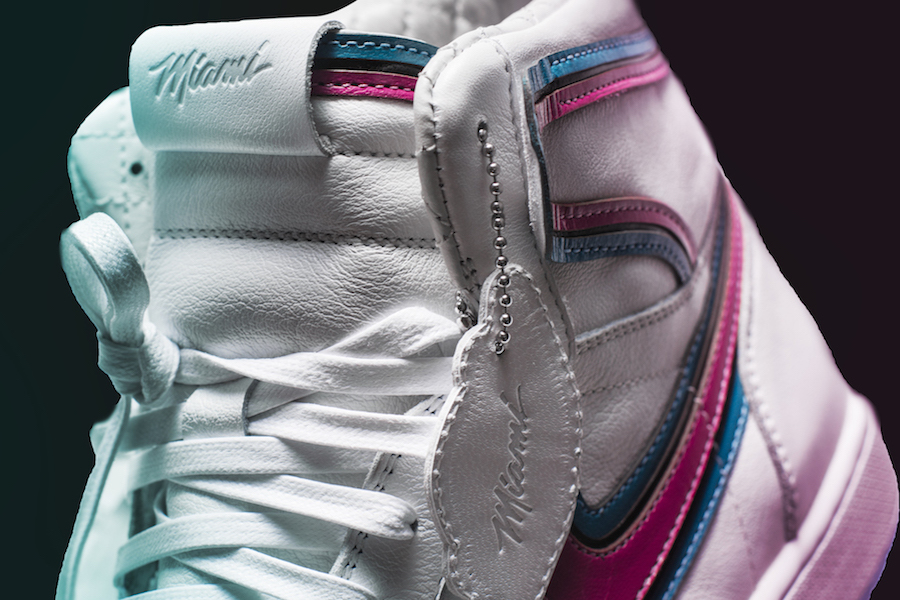 Miami Heat The Shoe Surgeon Air Jordan 1 Miami Vice Custom