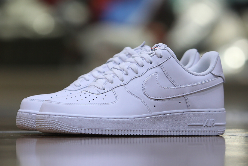 nike air force 1 white with blue tick