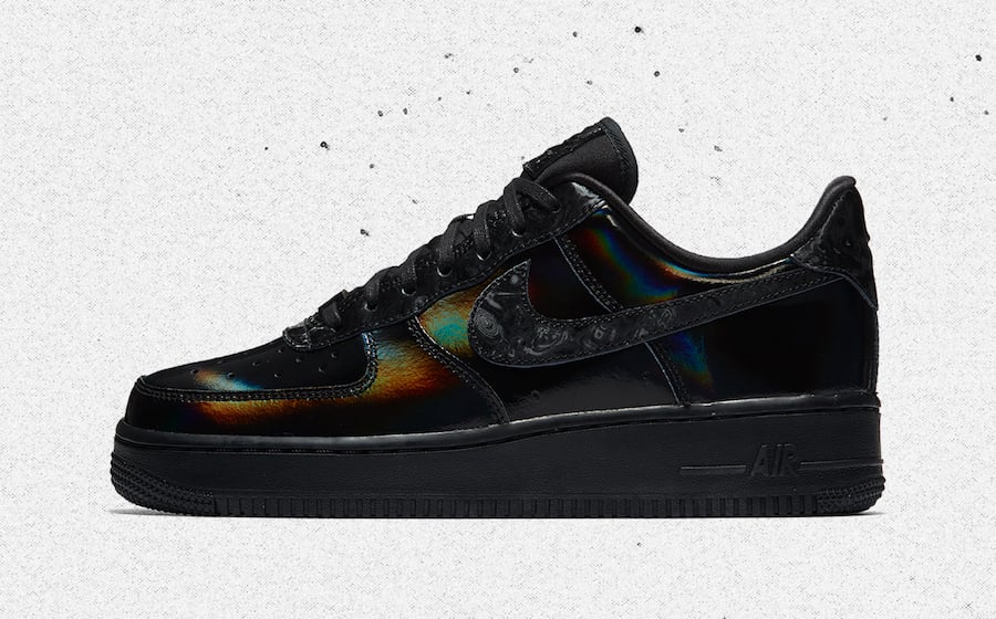 nike air force 1 black iridescent