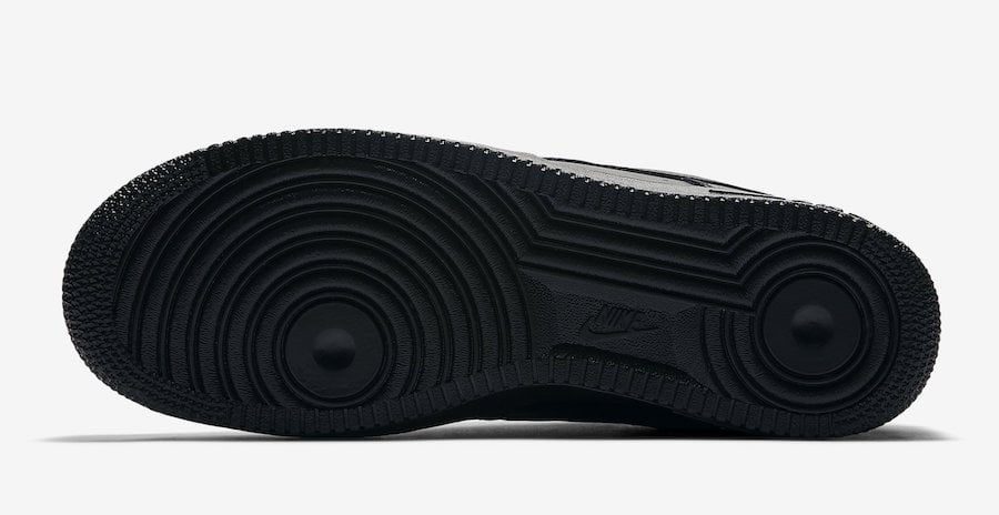 nike air force 1 black swoosh pack