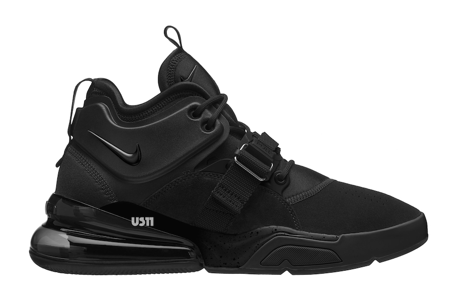 nike air force 270 all black