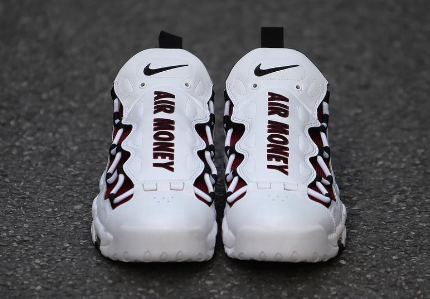 Nike Air More Money Burgundy White Black