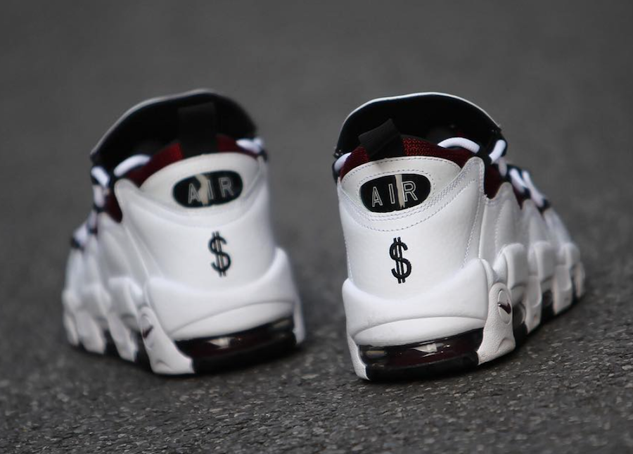 Nike Air More Money Burgundy White Black