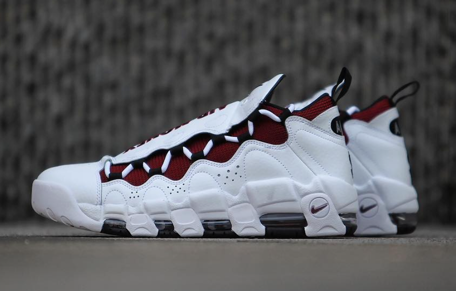 Nike Air More Money Burgundy White Black