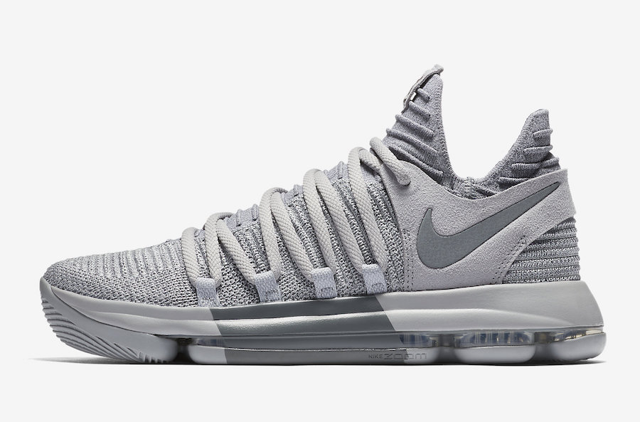 Nike KD 10 Wolf Grey Cool Grey 897815-007