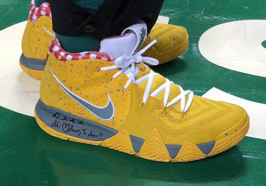 Nike Kyrie 4 Yellow Lobster Release 