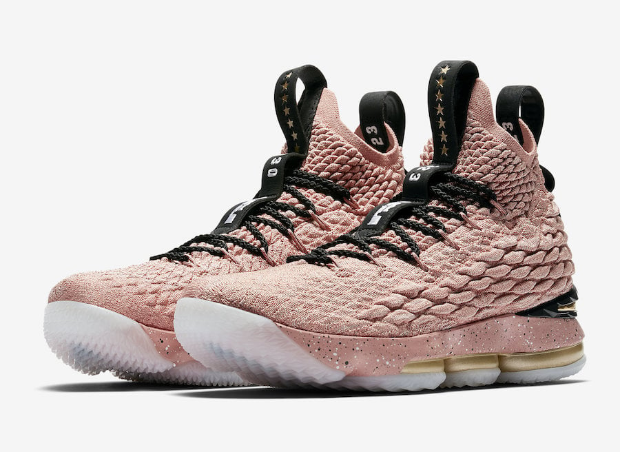 lebron 15 black and gold release date