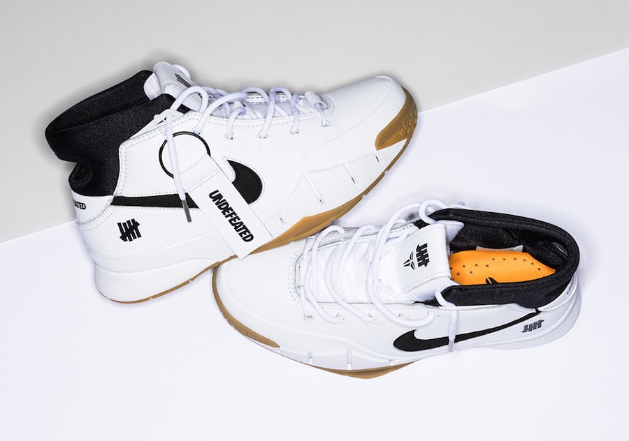 Undefeated Nike Kobe 1 Protro White Gum Release Date