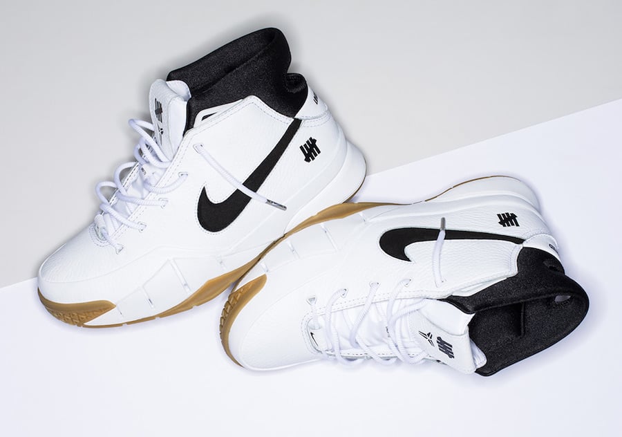 Undefeated Nike Kobe 1 Protro White Gum Release Date