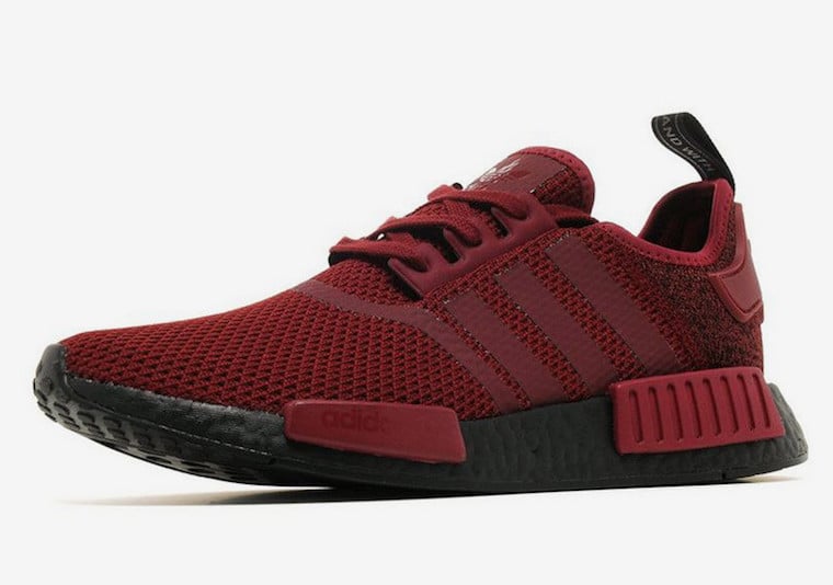 adidas NMD R1 Black Boost Deep Red