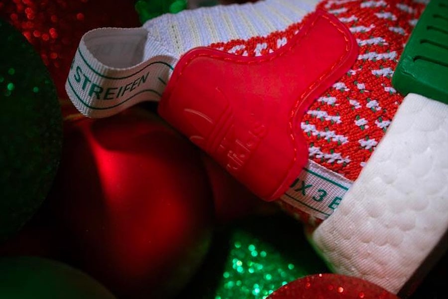 adidas NMD R1 STLT Christmas Red White Green