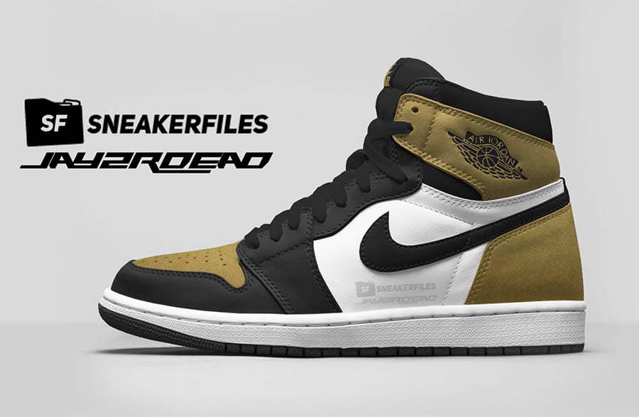 Air Jordan 1 Leather Gold Toe