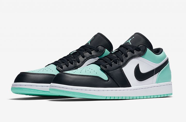Air Jordan 1 Low Emerald 553558-117 Grey 553558-110 | SneakerFiles