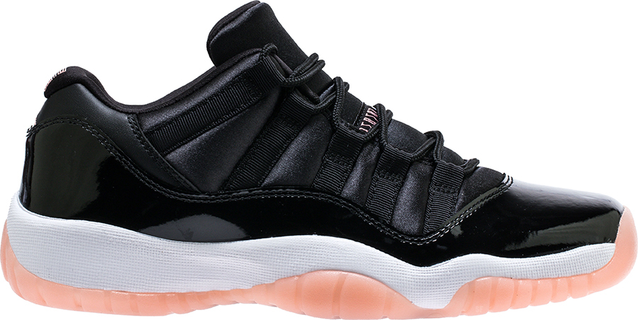 Air Jordan 11 Low Retro GS Black Bleached Coral White 580521-013