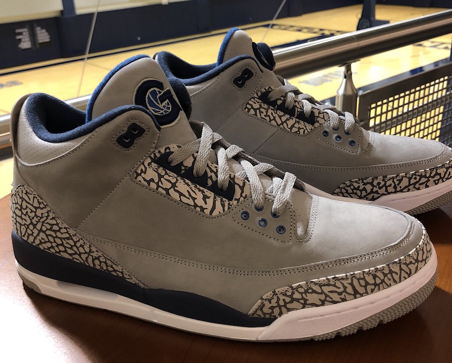 Closer Look at the Air Jordan 3 Georgetown Hoyas PE